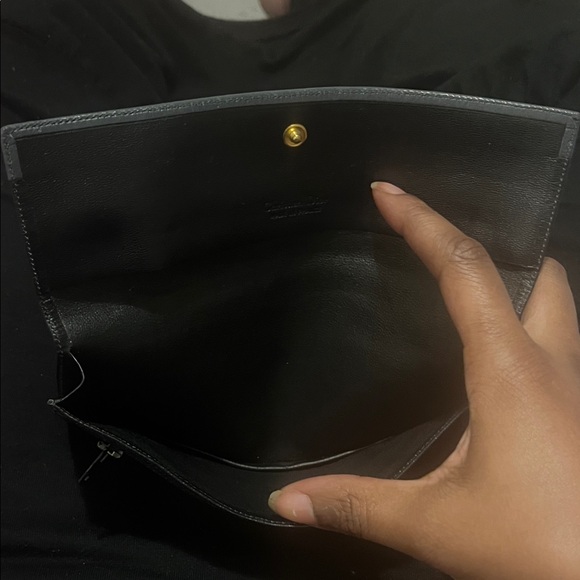 Dior Black Leather wallet with Gold Logo - Picture 4 of 16